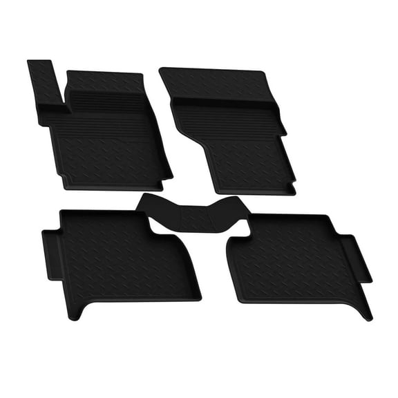 OMAC Floor Mats Liner for VW Amarok 2010-2020 Black TPE All-Weather 5 Pcs