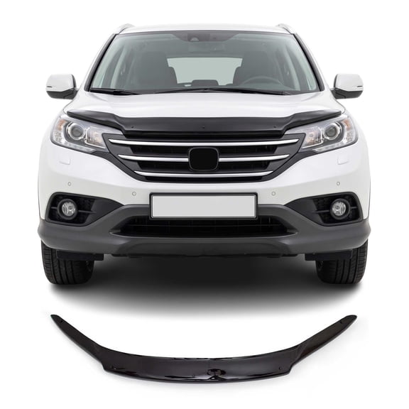 Front Bug Shield Hood Deflector Guard fits Honda CR-V 2012-2016 Smoke Black