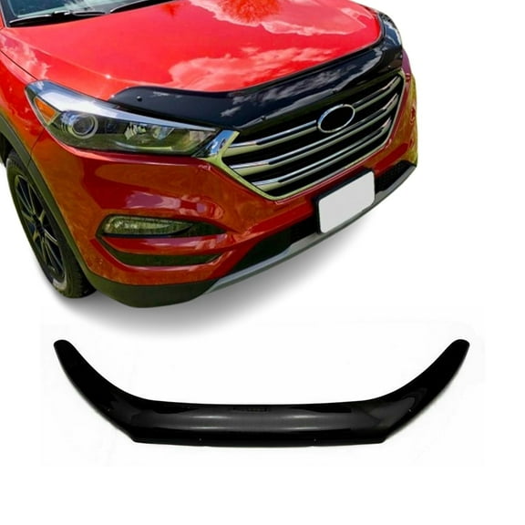 Front Bug Shield Hood Deflector Guard for Hyundai Tucson 2016-2018 Black Smoke
