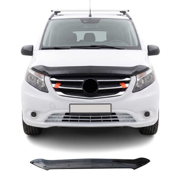 Front Bug Shield Hood Deflector for Mercedes Metris 2016-2024 Acrylic Smoke