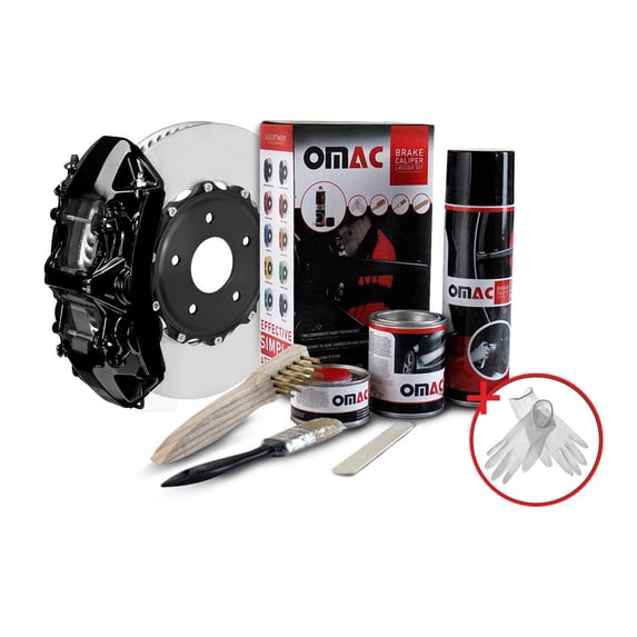 OMAC Brake Caliper Epoxy Based Car Paint Kit New York Black Glossy High-Temp