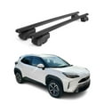 thumbnail image 1 of Lockable Roof Rack Cross Bars Carrier for Toyota Yaris Cross 2020-2023 Black, 1 of 12