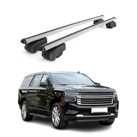 2021-2026 Chevrolet Tahoe Roof Rack Cross Bars Silver