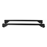OMAC Lockable Roof Rack Cross Bars Luggage Carrier for Jeep Patriot 2007-2017 Black Anti-Theft for Travel Kayak Canoe Surf Ski Snowboard Camping