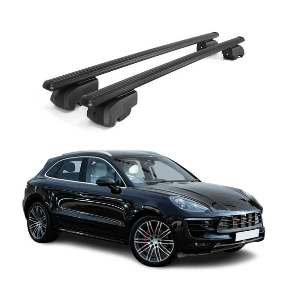 2015-2026 Porsche Macan 1.gen Roof Rack Cross Bars Black