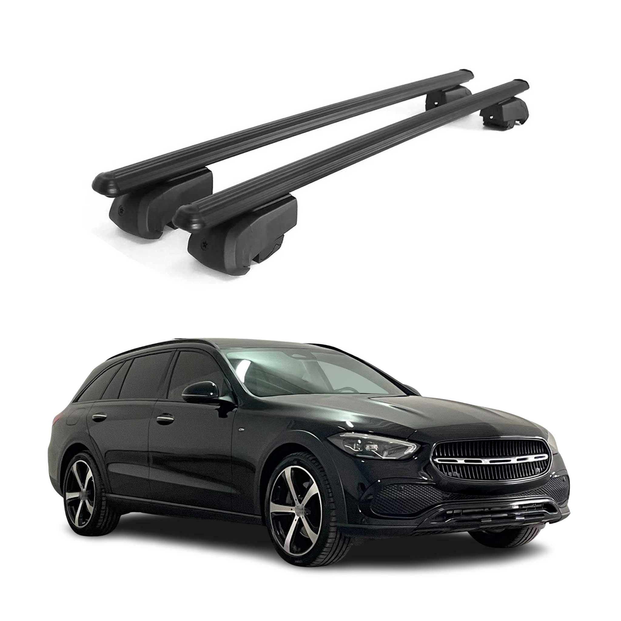 Lockable Roof Racks Luggage for Mercedes C Class S206 Wagon 2022-2024 ...