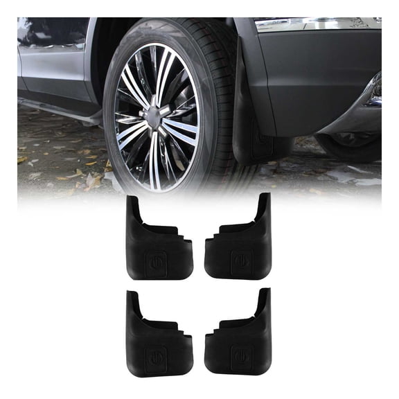 OMAC Mud Guards Splash Mud Flaps for Honda CR-V 2017-2022 Black 4 Pcs