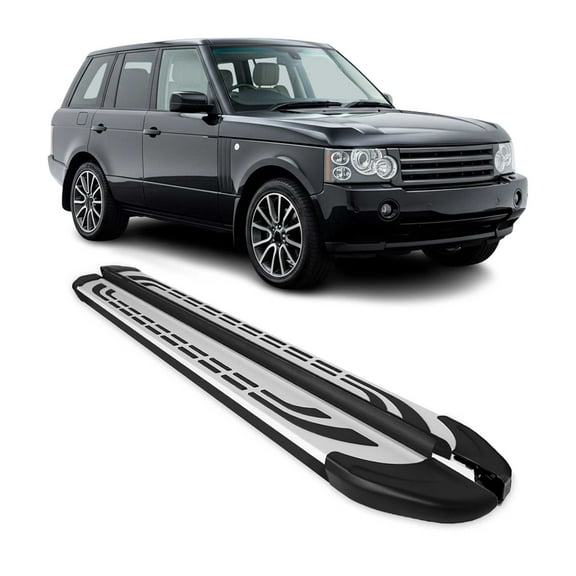 OMAC Nerf Bars Side Step Running Boards for Land Rover Range Rover 2003-12 Black Gray