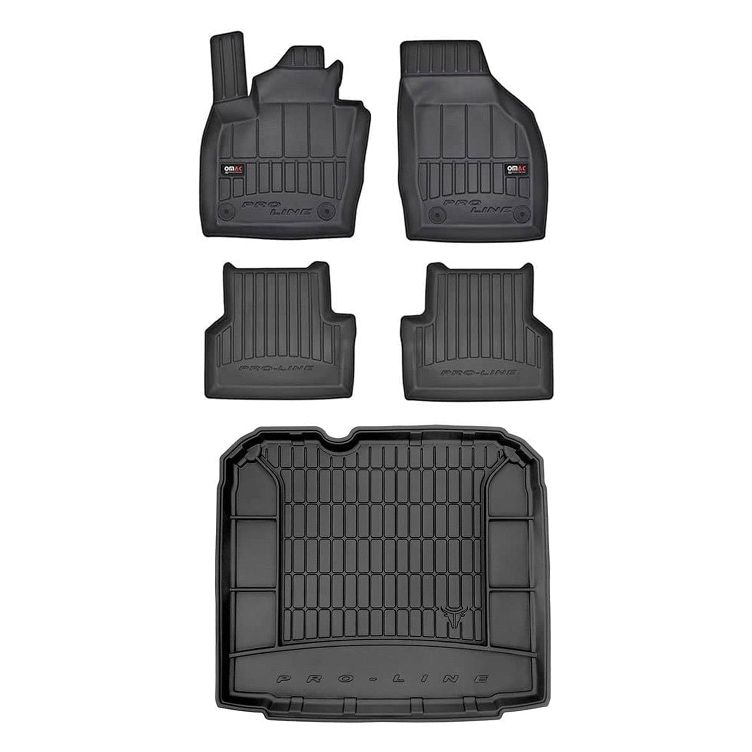 OMAC Premium 3D Floor Mats & Bottom Trunk Liner For Audi Q3 Q3 Quattro 20132018