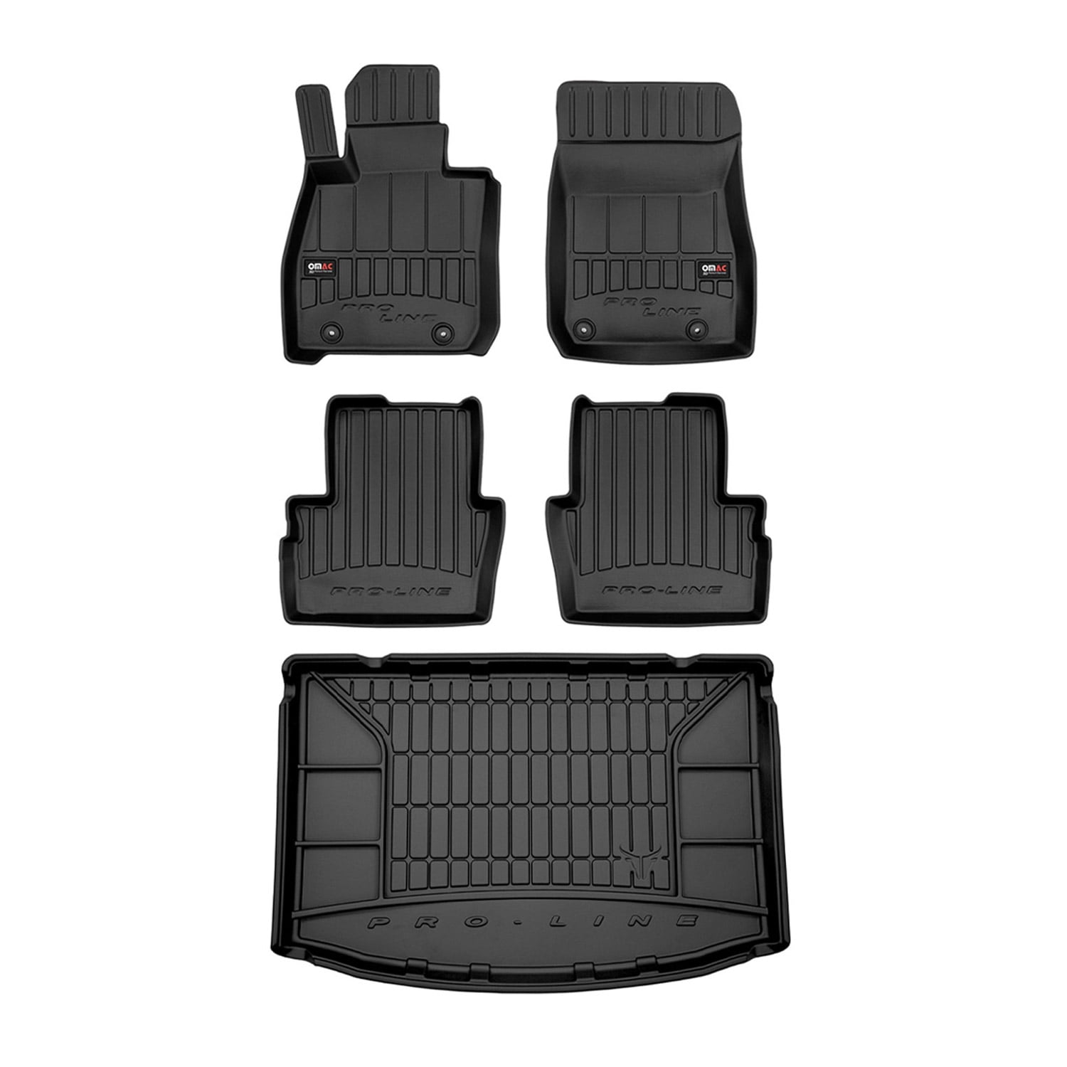 OMAC Premium 3D Floor Mats & Upper Trunk Liner for Mazda CX3 20162021