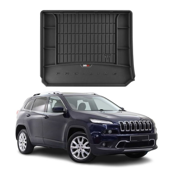 OMAC Premium Cargo Mats Liner for Jeep Cherokee 2014-2023 All-Weather Heavy Duty