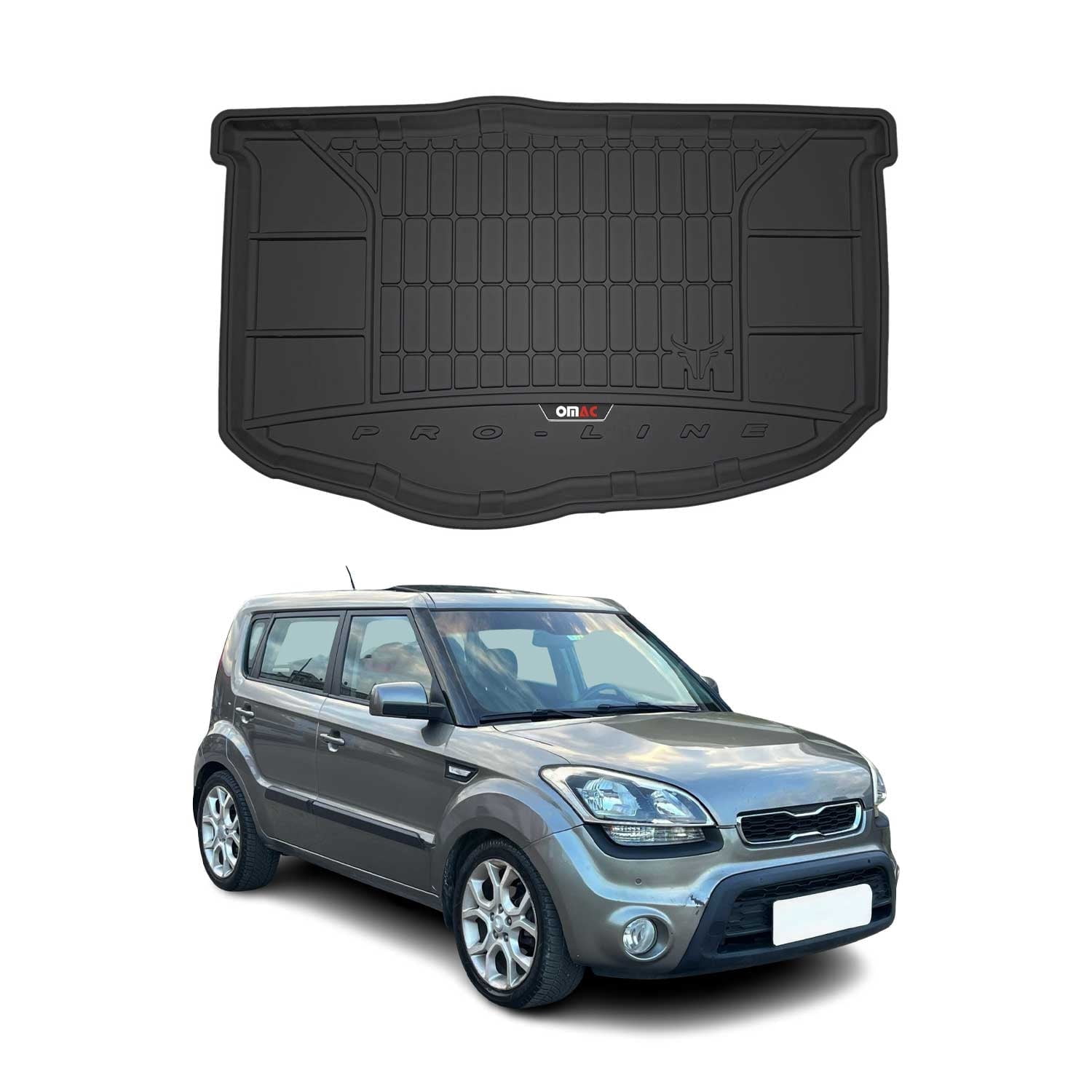 OMAC Premium Cargo Mats Liner for Kia Soul 2010-2013 All-Weather