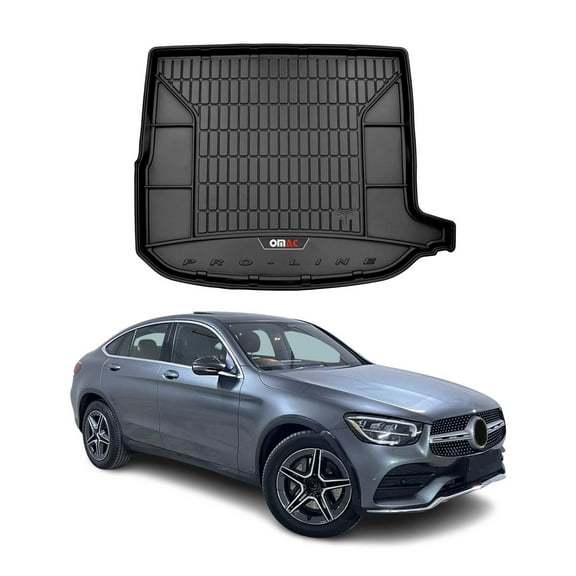 OMAC Premium Cargo Mats Liner for Mercedes GLC Class Coupe C253 2016-2019 Black