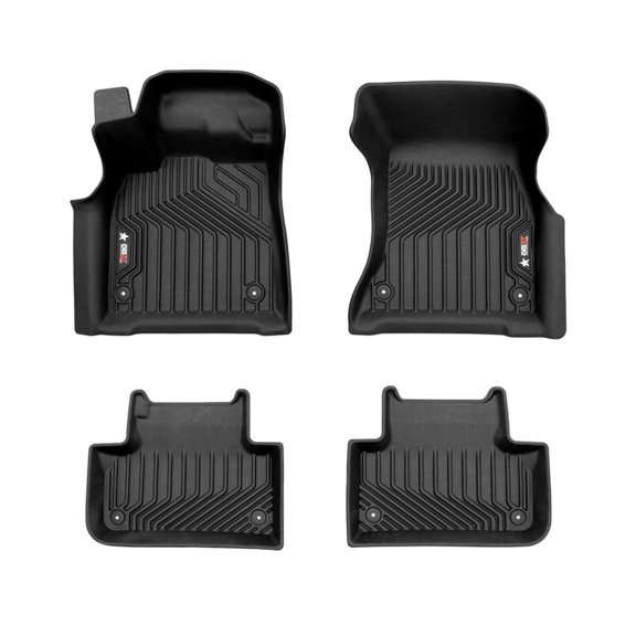 2018-2025 Audi Q5 / Q5 PHEV / SQ5 2.gen Premium Floor Mats Liners First and Second Row Set Black