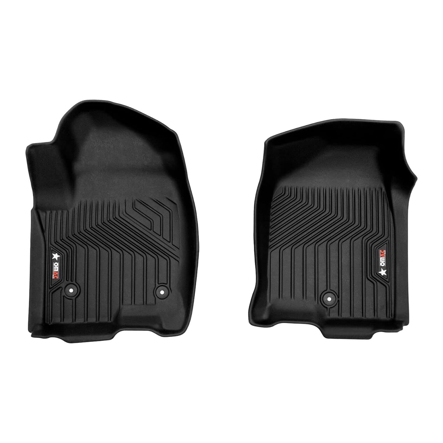 OMAC Premium TPE Floor Mats For Honda Passport 2019-2025 – Black Front & Rear Liners – All Weather, Odorless