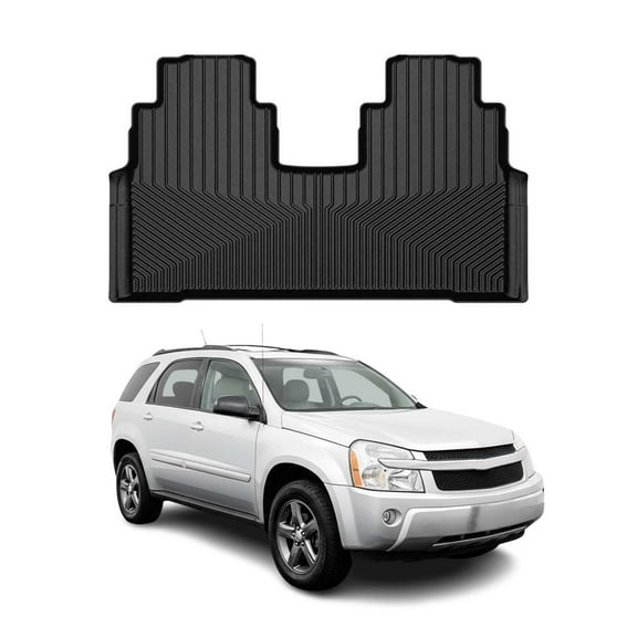 OMAC Premium Floor Mats for Chevrolet Equinox 2005-2009 Rear Heavy Duty Black