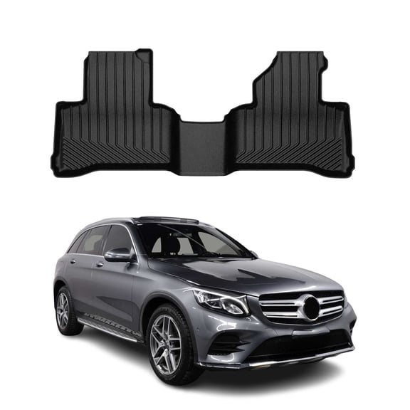 OMAC Premium Floor Mats for Mercedes GLC Class X253 C253 2016-2022 Rear Black