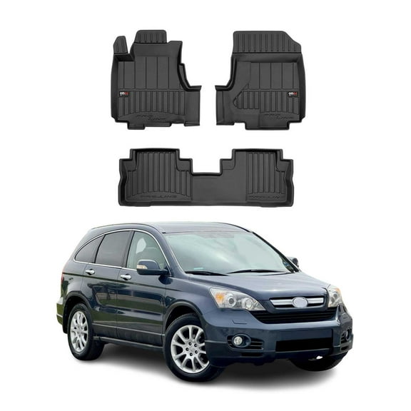 OMAC Premium Floor Mats for Honda CR-V 2007-2011 All-Weather Heavy Duty 3Pcs