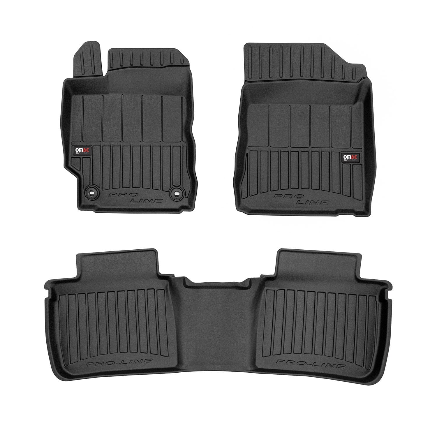 TOUGHPRO Floor Mats Accessories (Front Row Set) For Toyota Highlander All Weather Heavy Duty (Made In USA) Black Rubber 2001 2002 2003 2004 2005 2006 2007 - Foto 11