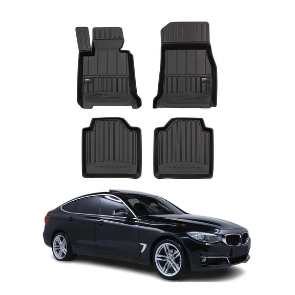 OMAC Premium Floor Mats for for BMW 3 Series GT F34 2014-2019 TPE Black 4x