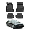 thumbnail image 1 of OMAC Premium Floor Mats for BMW F10 5 Series 2013-2017 3D Car Liners Set Black/Front & 2nd Row Seat - Rubber - All Weather - Odorless, 1 of 13