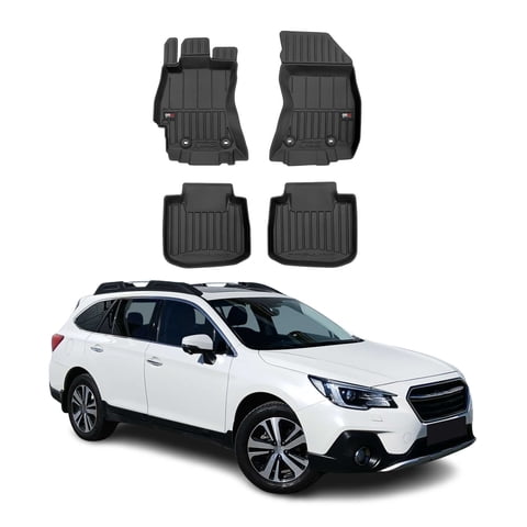 OMAC Premium Floor Mats for for Subaru Outback 2015-2019 Black 4x TPE Rubber