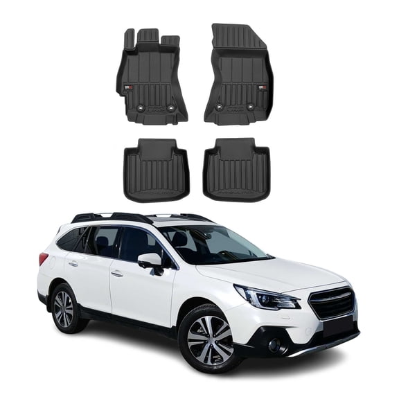OMAC Premium Floor Mats for for Subaru Outback 2015-2019 Black 4x TPE Rubber