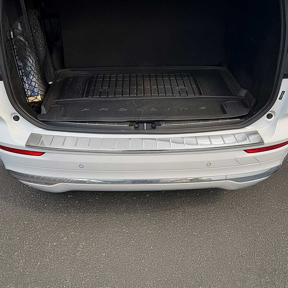 OMAC Rear Bumper Guard Trunk Sill Protector for Volvo XC60 2018-2024 S.Steel Gloss