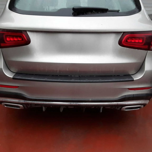 Rear Bumper Sill Cover Guard for Mercedes GLC Class X253 2016-2022 ABS Black