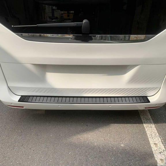 Rear Bumper Sill Cover Guard for Mercedes Metris 2016-2024 Brushed Steel Dark