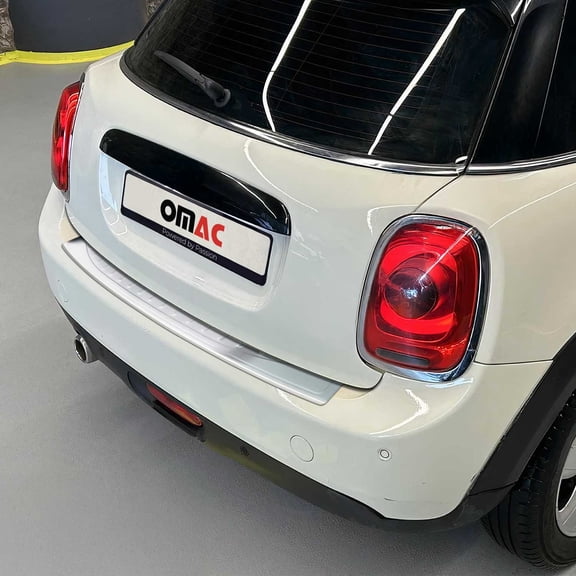 Rear Bumper Sill Cover Guard for Mini Cooper 2015-2023 Brushed Stainless Steel