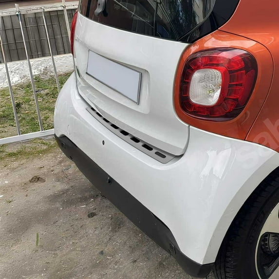 Rear Bumper Sill Cover Protector Guard for Smart ForTwo 2016-17 Stainless Steel