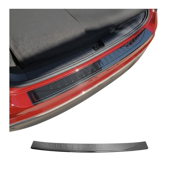 Rear Bumper Sill Cover Guard for VW Tiguan 2018-2024 Stainless Steel Dark 1Pc