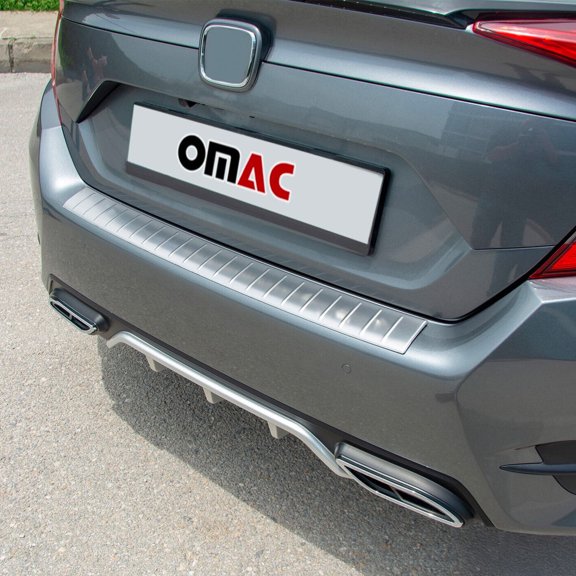Rear Bumper Sill Cover Guard for Honda Civic 2016-2021 Sedan Brushed S.Steel