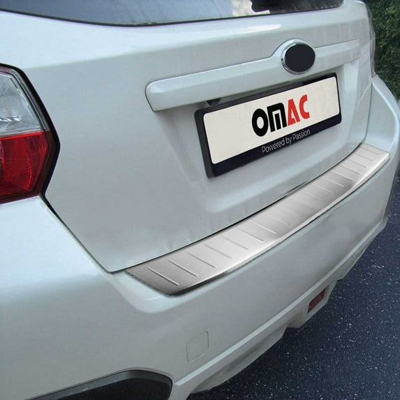 Rear Bumper Sill Cover Guard for Subaru XV Crosstrek 2013-2015 Brushed S.Steel