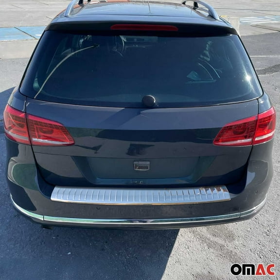 Rear Bumper Sill Cover Protector for VW Passat B7 Wagon 2012-14 Stainless Steel