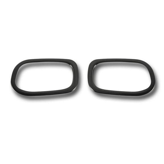 OMAC Rear Reflector Lamp Rim Frame for Jeep Renegade 2015-2018 Brushed Dark Steel