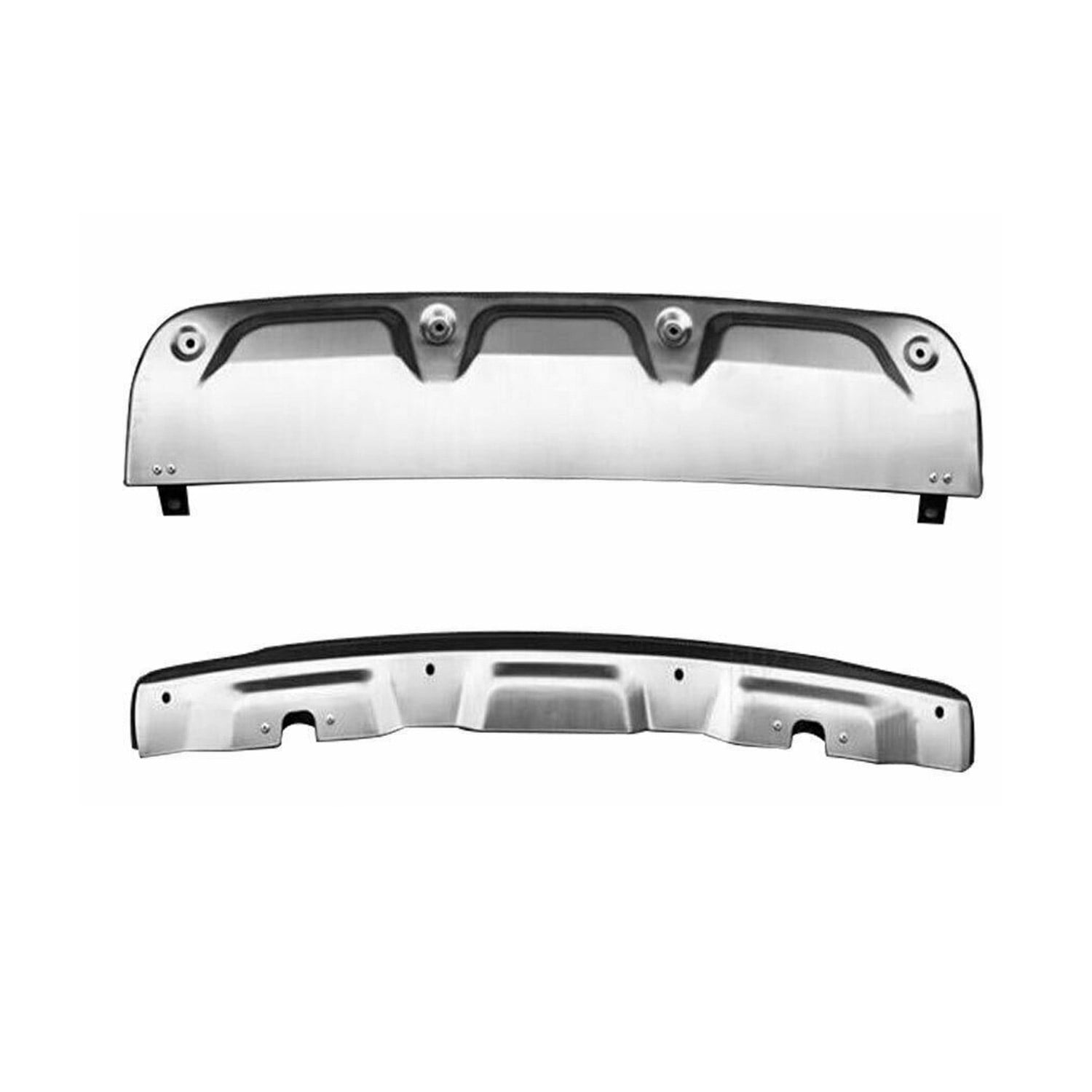 FIAT 500L Rear Bumper Cover - Chrome Stainless Steel - 2 Piece