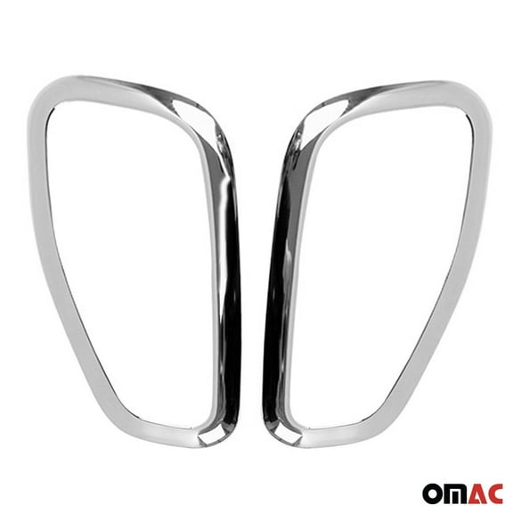 OMAC Rear Trunk Molding Trim for Jeep Renegade 2015-2018 Silver 2 Pcs