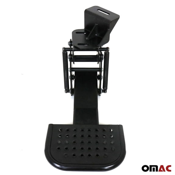OMAC Retractable Tailgate Bumper Step for Toyota Hilux 2005-2015 Black 1Pc Alu