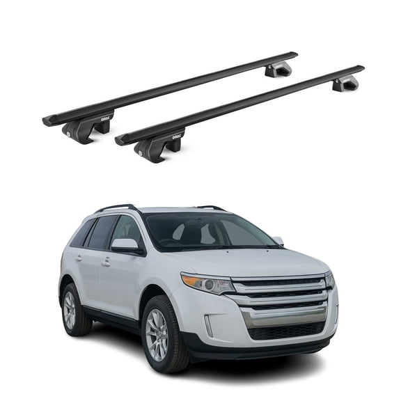 Fits Ford Edge 2007-2014 Roof Rack Cross Bars Black Luggage Carrier 2 Pcs
