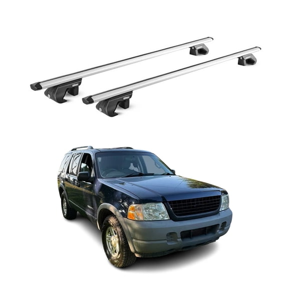OMAC Roof Rack Cross Bars Fits Ford Explorer 2002-2005 Silver Luggage Carrier 2 Pcs