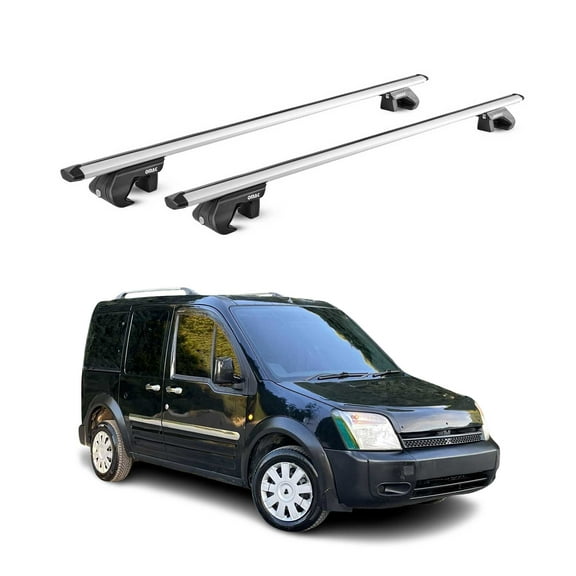 OMAC Roof Rack Cross Bars Fits Ford Transit Connect 2010-2013 Silver Carrier 2 Pcs