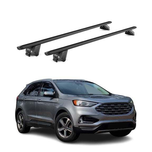 OMAC Roof Rack Cross Bars Luggage Carrier for Ford Edge 2015-2024 Alu Black 2 Pcs