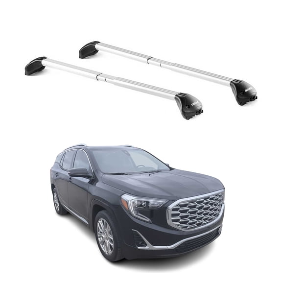 Roof Rack Cross Bars Luggage Carrier for GMC Terrain 2025-2026 Alu Silver 2x