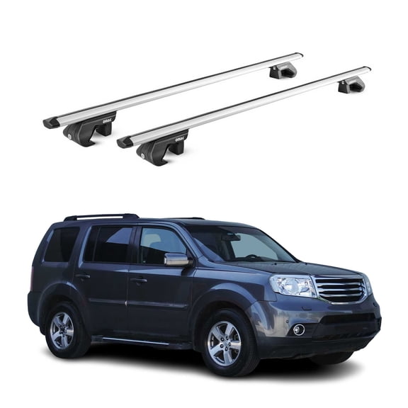 OMAC Roof Rack Cross Bars Luggage Carrier for Honda Pilot 2003-2015 Alu Grey 2Pcs