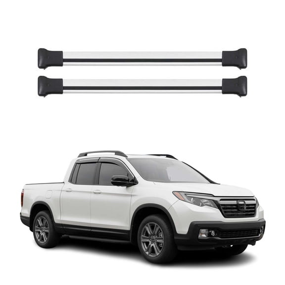 Roof Rack Cross Bars Luggage Carrier for Honda Ridgeline 2017-2026 Alu Gray 2Pcs