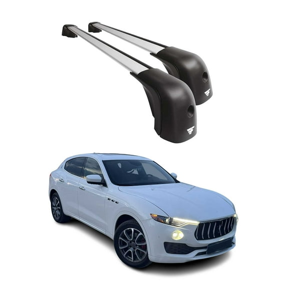 OMAC Roof Rack Cross Bars Roof Rack Rail Set for Maserati Levante 2017-2024 Gray 2 Pcs