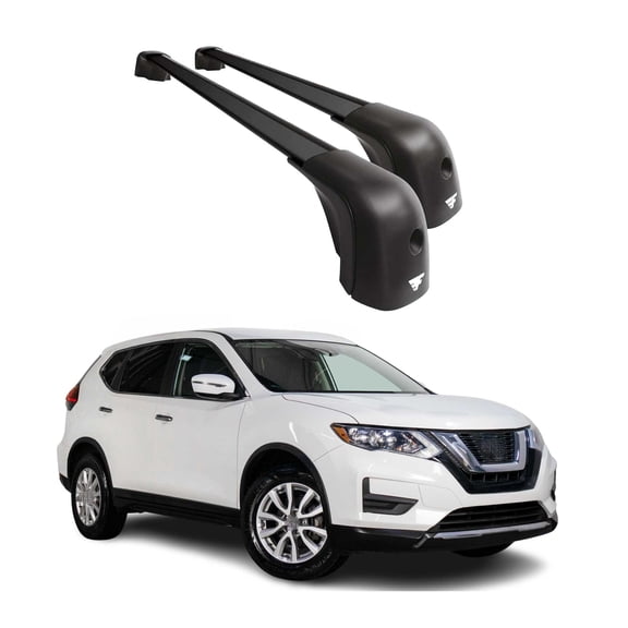 Roof Racks Cross Bars for Nissan Rogue 2014-2020 Aluminium 220lb Black