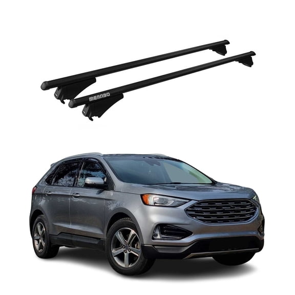 For 2015-2024 Ford Edge Top Roof Racks Cross Bars Black Aluminium 2Pcs